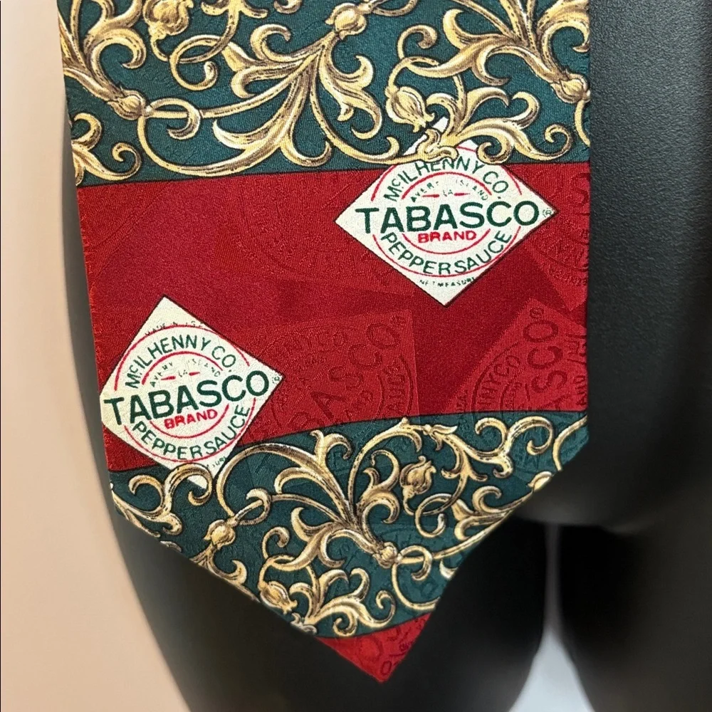 Tabasco Hot Sauce Gulf Shrimp Silk Necktie Tie